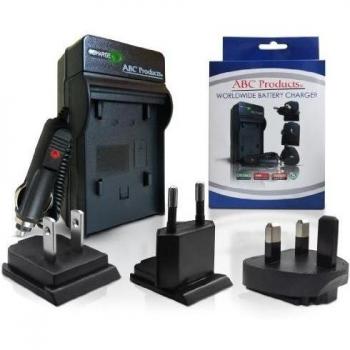 ABC Products - Cargador de batería para Sony Cybershot DSC-H3, H7, H9, H10, H20, H30, H50, H55, H70, HX5, HX7, HX7V, HX9, HX9V, HX10V, HX20V, HX30V, N1, N2, T20, T25, T100, W30, W35, W40, W50, W55, W70, W80, W85, W90, W100, W110, W120, W130, W150, W170, 