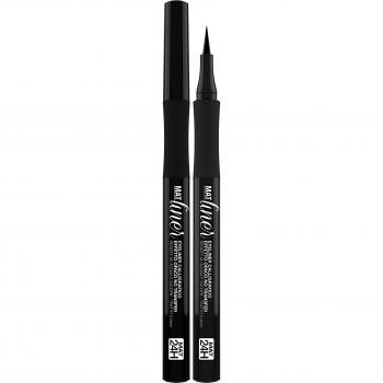 bellaoggi Mat Liner Eyeliner with Felt Tip, Matt Effect, Shade Velvety Black, 1.2 ml