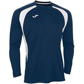 Joma 100015.302 - Camiseta de equipación de Manga Larga para Hombre, Color Azul Marino/Blanco, Talla 4XS-3XS