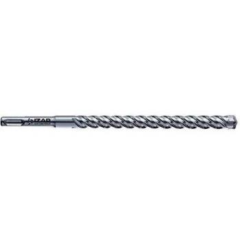 Izar 32053 Broca-Martillo SDS Plus Zentro 4+, Hormigón Reforzado, 1891, 7.0 mm Diámetro Corte, 100 mm Longitud Corte, 165 mm Longitud