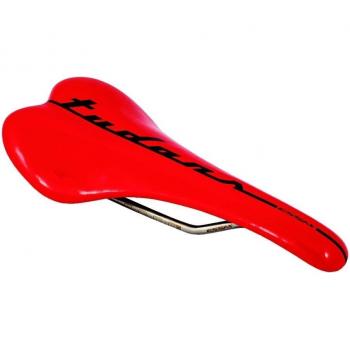 Essax Tudons Sillín de Bicicleta, Hombre, Rojo / Negro, 142 mm