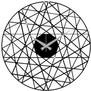 Reloj de Pared Geométrico 30 - Metal Negro - 50x0,15x50 cm