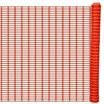 vidaXL Rollo de Malla de Seguridad de Plástico Naranja 50 m Valla Temporal