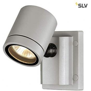 Aplique de Exterior Myra, 1 Luz, IP55, GU10, Máx. 50W, Gris Plata