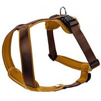 Arnés Hunter para perros, de nailon/neopreno, marrón, 38-48