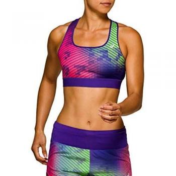 Asics Bra Sujetador Deportivo, Mujer, Neo-Tokyo AOP, XS