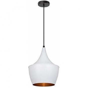 Lámpara Colgante Mercury Blanco con Diseño Vintage y Acabados de Calidad