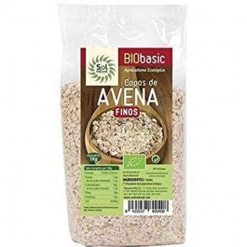 SOLNATURAL Copos DE Avena Finos Familiar Bio 1 Kg, Estándar, Único
