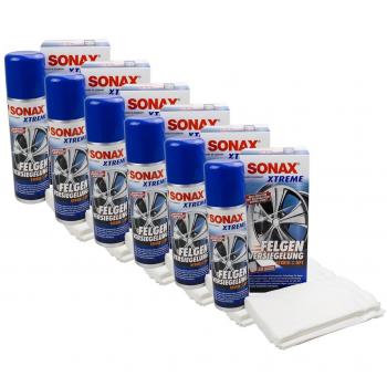 6 x Sonax 02361000 Xtreme Llanta sellado Hybrid netp Rojo Collection Technology 250 m