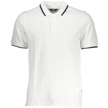 Chic White Contrast Detail Polo Shirt - XXL