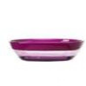 Leonardo Plato Mio, Cristal, Amontonable, Robusto, 14 cm, Fucsia, 18907