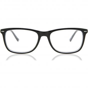 Cuadrado Montuta Completa Acetato Negras Gafas Recetadas para Hombre - Gafas Anti-Azules - SmartBuy Collection