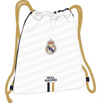 Saco Plano Real Madrid 1ª Equipación 2023/2024 Safta Blanco Tamaño 35x40x1cm