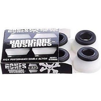 Bones Wheels Bushings 96a Hardcore Hard Set - Tornillería de skateboard, color blanco, talla 2.3 x 1,5 x 2.3