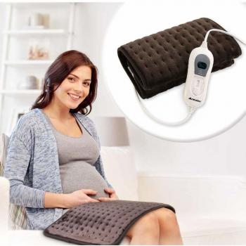 Almohadilla Eléctrica Térmica Arealer con Función de Apagado Automático, 3 Niveles de Temperatura, Lavable a Máquina, Alivia Dolor Muscular para Espalda Cuello Hombros Piernas, 30 x 60cm