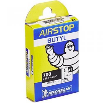 Michelin Schlauch A1 Airstop - Cámara de Aire para Bicicleta, tamaño de la válvula 40 mm, Talla 28