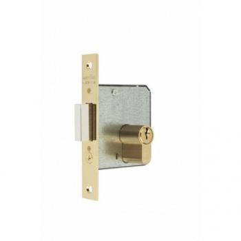 Cerradura para Madera de Embutir 20x25mm Modelo 1512-2-25 Acabado Latón con Canto Cuadrado Marca MCM