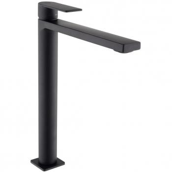 Mezclador monomando para lavabo B-Way XL con palanca, negro mate - Swiss Aqua Technologies
