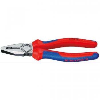 KNIPEX 03 02 160 Alicate universal negro atramentado con fundas en dos componentes 160 mm