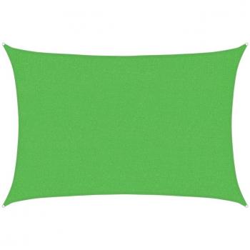 Toldo de vela verde claro HDPE 160 g/m² 2x2,5 m