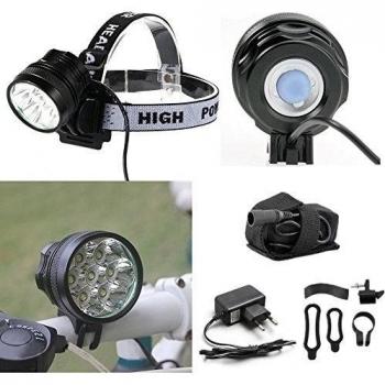 RYC Luz Bicicleta Frontal Cabeza CREE T6 7 LED 4000Lm 3 Modos para Ciclismo, Senderismo, Camping, etc