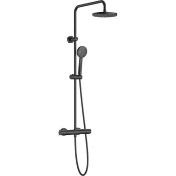 Conjunto de ducha termostática en negro Victoria T Basic Roca