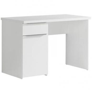 Mesa de Escritorio Juvenil Home Heavenly con Armario y Cajón, Dimensiones: 110x77x60 cm, Color: Blanco