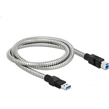 Cable USB 3.2 Gen 1 Tipo A a Tipo B con funda metálica de 1 m