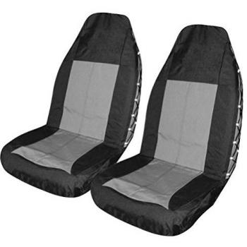 Juego de 2 fundas para asiento delantero XL negras especiales para 4x4 o camión
