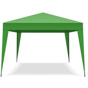 Gazebo Plegable Automático 3x3 Acordeón Color Verde con Bolsa