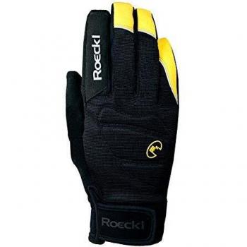 Roeckl Guante de Ciclismo Rocca GTX Negro/Amarillo, tamaño:8