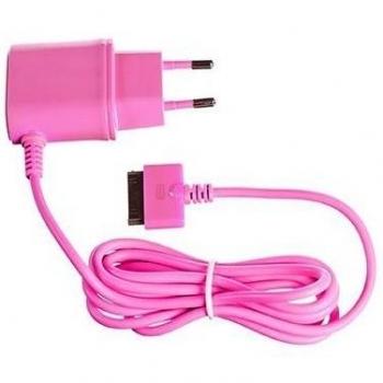 Celly TCIP4P - Cargador de red para Apple iPhone 4 / 4S, color rosa