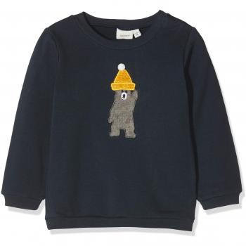 NAME IT Nbmsebamse Swe O-Neck BRU, Sudadera para Bebés, Gris