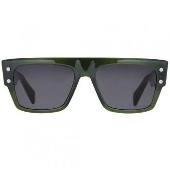 Balmain Green Sunglasses for Everyday Use, Unisex, Size: 56 MM