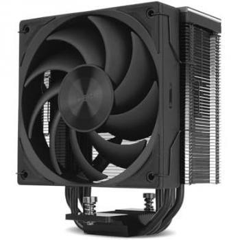 Disipador de CPU NOX H-400 con Ventilador PWM de 120mm, 4 Heatpipes de Cobre y Disipador de Aluminio Negro, Compatible con Intel y AMD