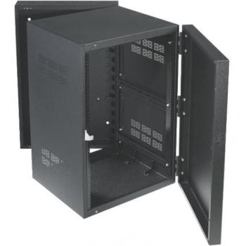 Atlas Sound 324-12 Stand-Alone Wall Cabinet, Adjustable Rails, 12 Depth, 24RU