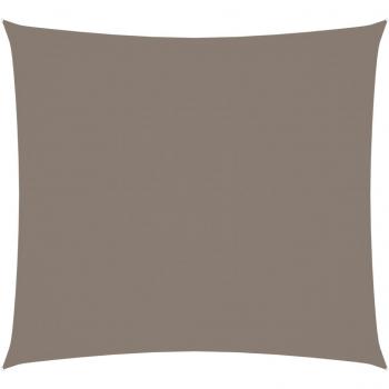 Toldo de vela rectangular de tela oxford gris taupe 2,5x3 m