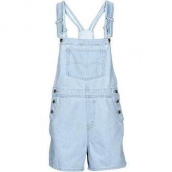 Levi's Silvertab Shortall Azul con tirantes ajustables para mujer