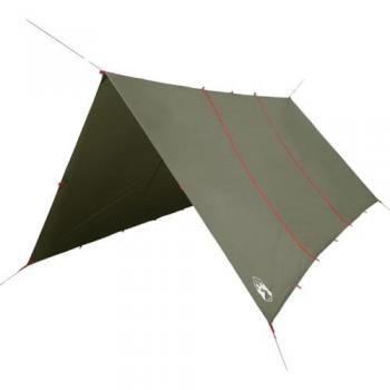 Lona de camping impermeable verde oliva 451x420 cm