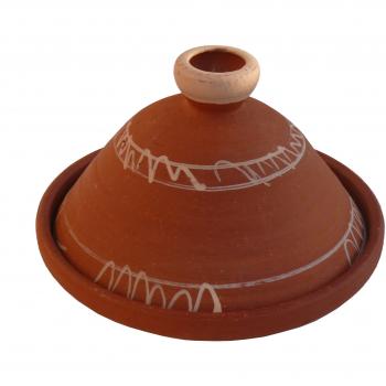 Tajine marroquí bereber cocinar sin esmaltar Ø 35 cm f. 4-5 personas