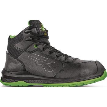 Zapatos altos de seguridad U-Power Niagara S3 CI SRC ESD - Talla 46 (EU) - Color Negro/Verde