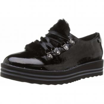 XTI 49393, Zapatos de Cordones Oxford para Mujer, Negro