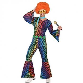 Disfraz de Disco Multicolor Personalizado para Hombre Atosa