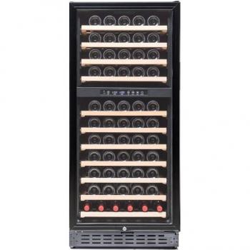Vinoteca doble zona temperatura Vinobox 110GC 2T Negro 110 botellas