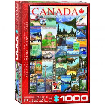 Eurographics Travel Canada Vintage Posters Puzzle - 1000 Pieces
