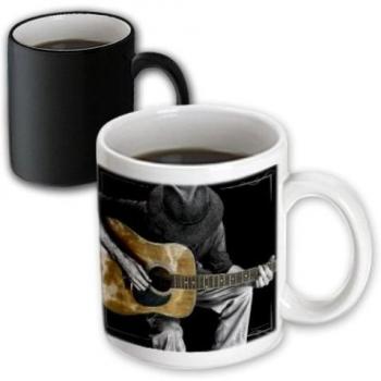 3dRose Taza _ 40704 _ 3 Tono de la guitarra Músico Blanco y Negro Magic Transformando Taza, 11-Ounce