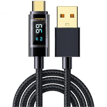 Cable USB-C de carga rápida con pantalla digital