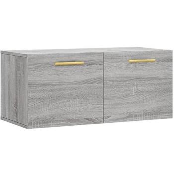 Armario de pared madera de ingeniería gris Sonoma 80x36,5x35 cm