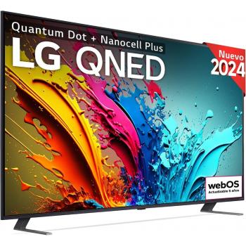 LG 75QNED85T6C - Televisor LG QNED de 189cm (75 pulgadas) con resolución 4K y Smart TV WebOS24