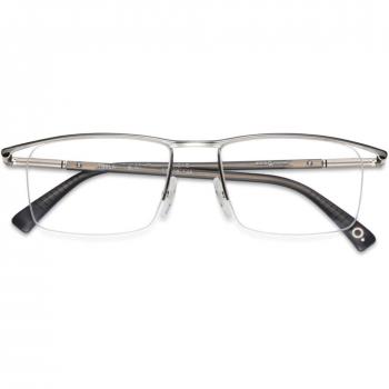 Etnia Barcelona Tesla SLBK Armazones para Hombre Plateadas, Lentes Recetadas Para Hombre Silver, Gafas Recetadas para Hombre Plateadas